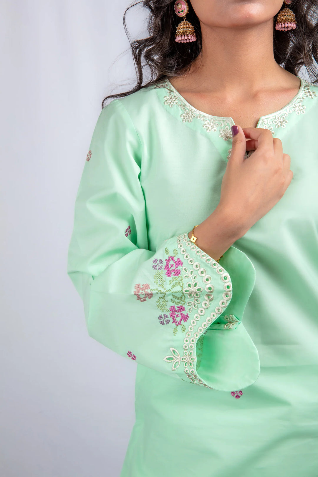 Gulenoor Mint Boulevard Suit Green 2 Piece