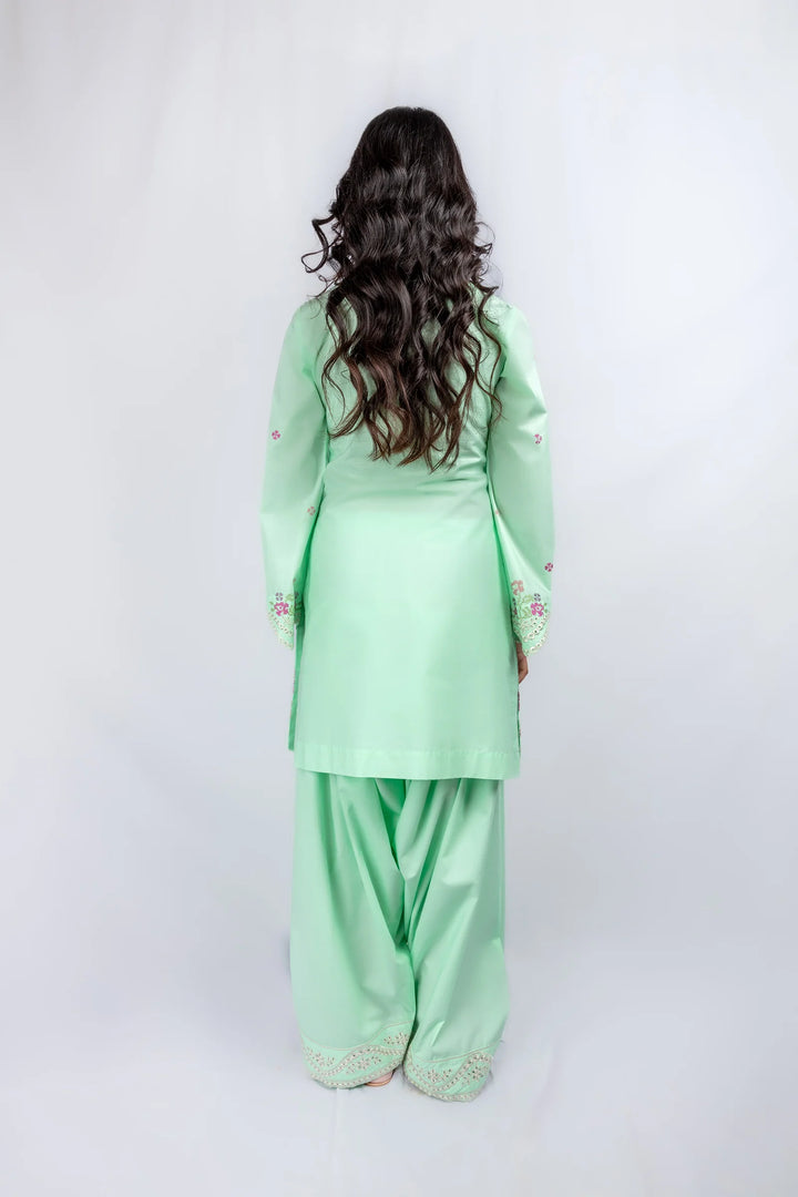 Gulenoor Mint Boulevard Suit Green 2 Piece