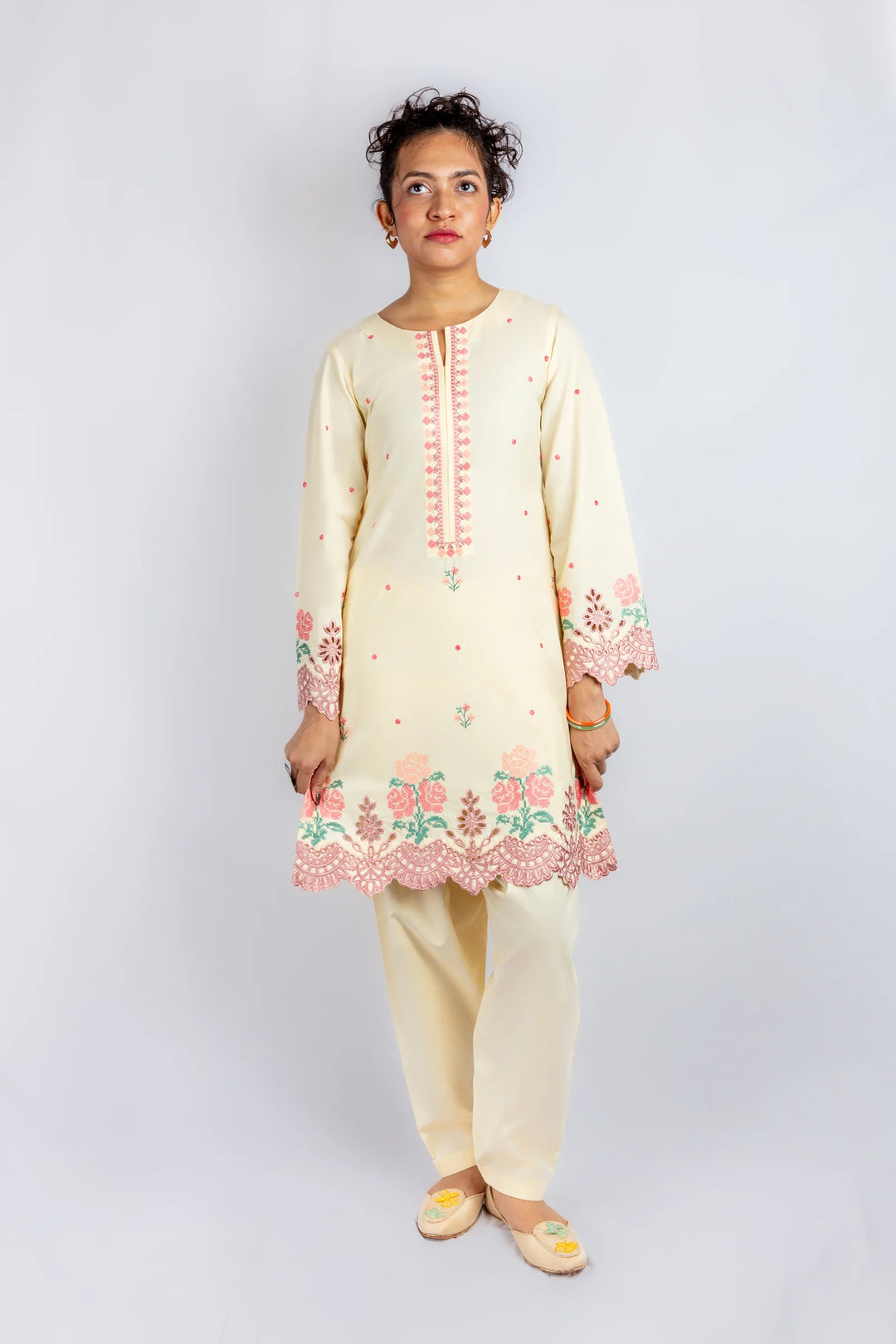 Gulenoor Sunshine Street Suit Yellow 2 Piece
