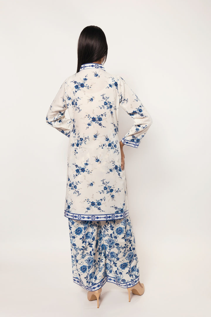 Gulenoor The Ceramic Path Co-ord set White 2 Piece