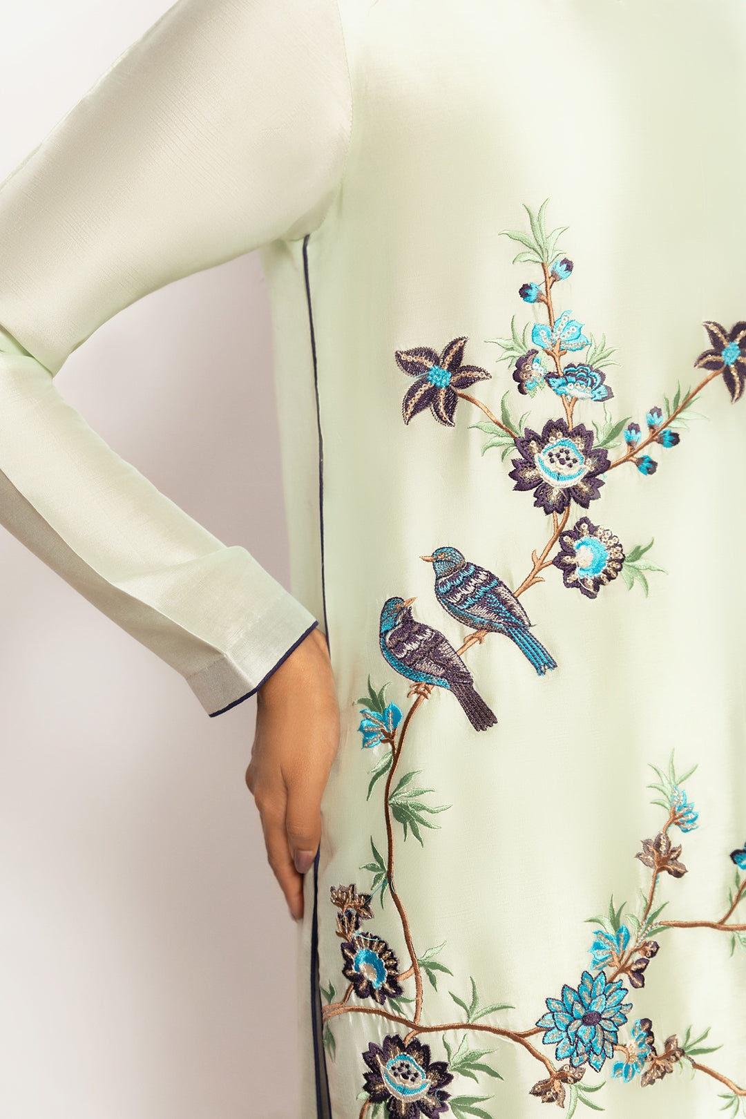 Gulenoor The Jade Oasis Suit Frosted Mint 3 Piece