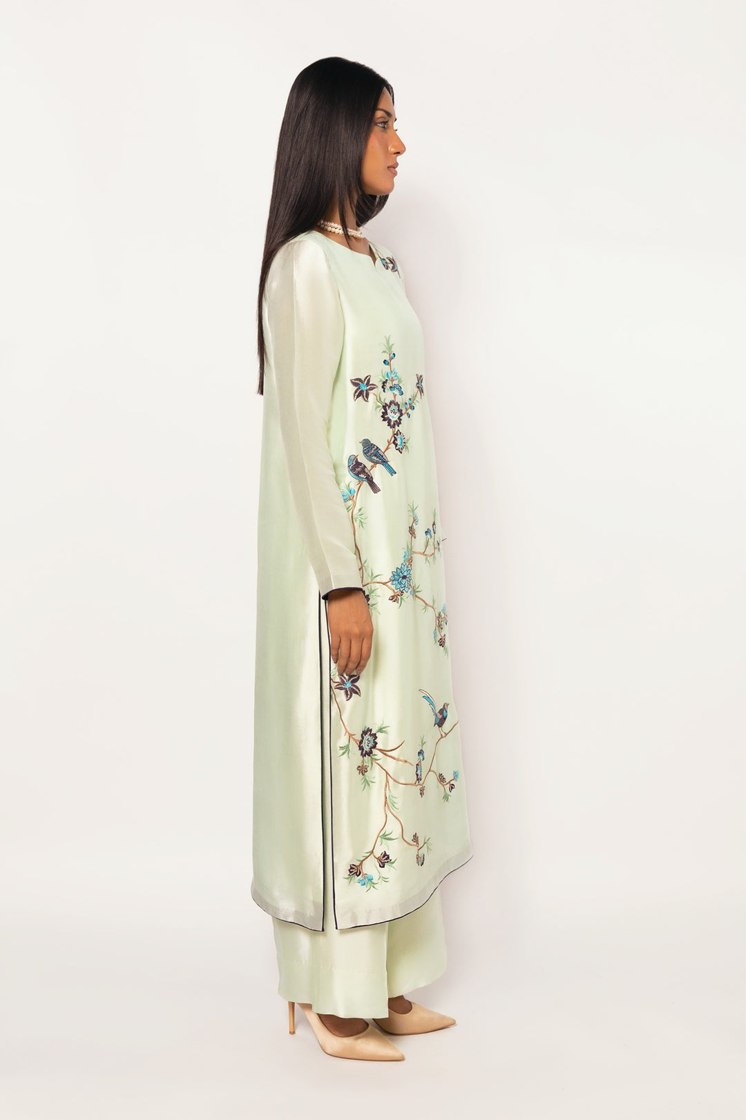 Gulenoor The Jade Oasis Suit Frosted Mint 3 Piece