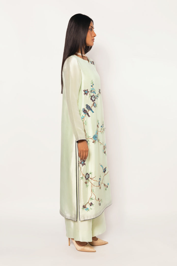 Gulenoor The Jade Oasis Suit Frosted Mint 3 Piece