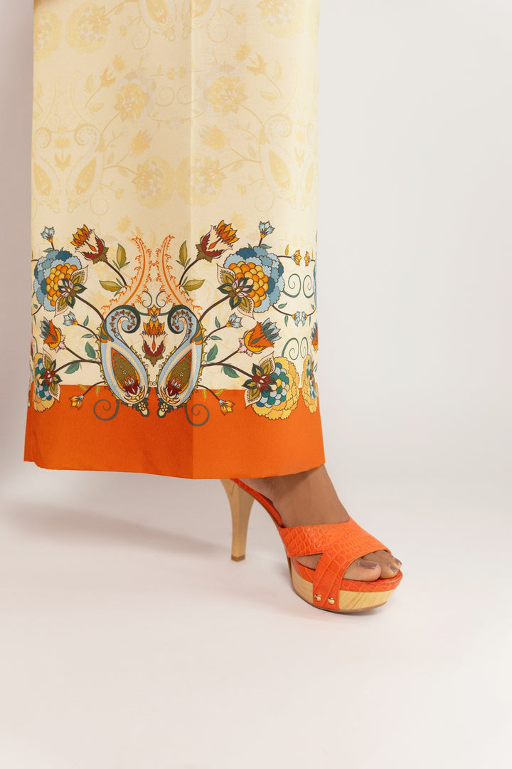 Gulenoor The Samarkand Sundown Co-ord set Cream 2 Piece