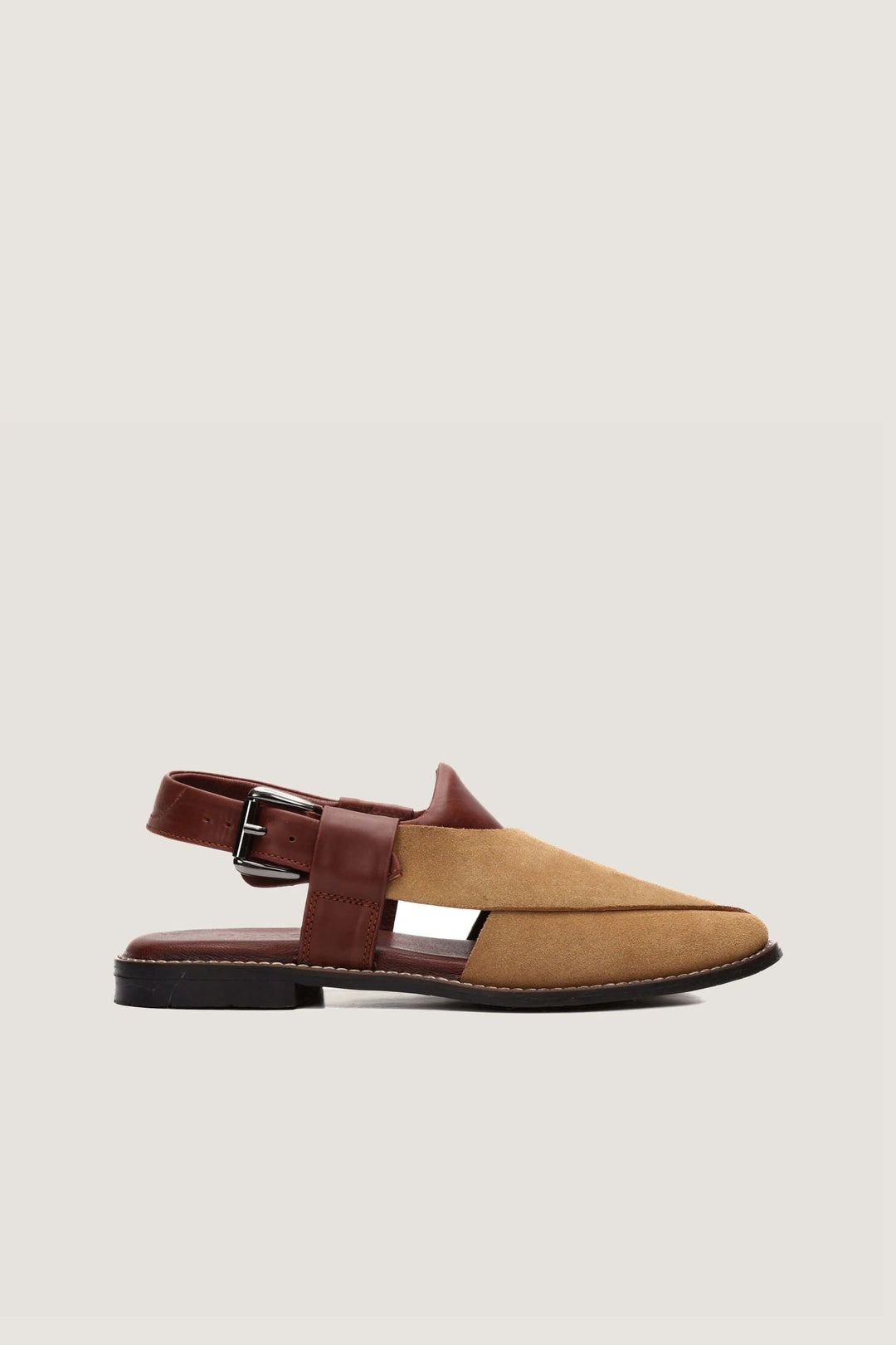 Navado - Gull Khan Contrast  Camel & Brown Sandals For Men