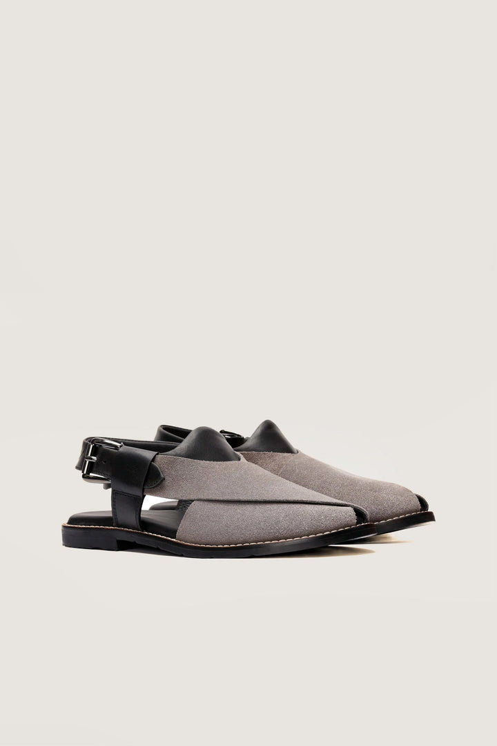Navado - Gull Khan Contrast  Black & Grey Sandals For Men
