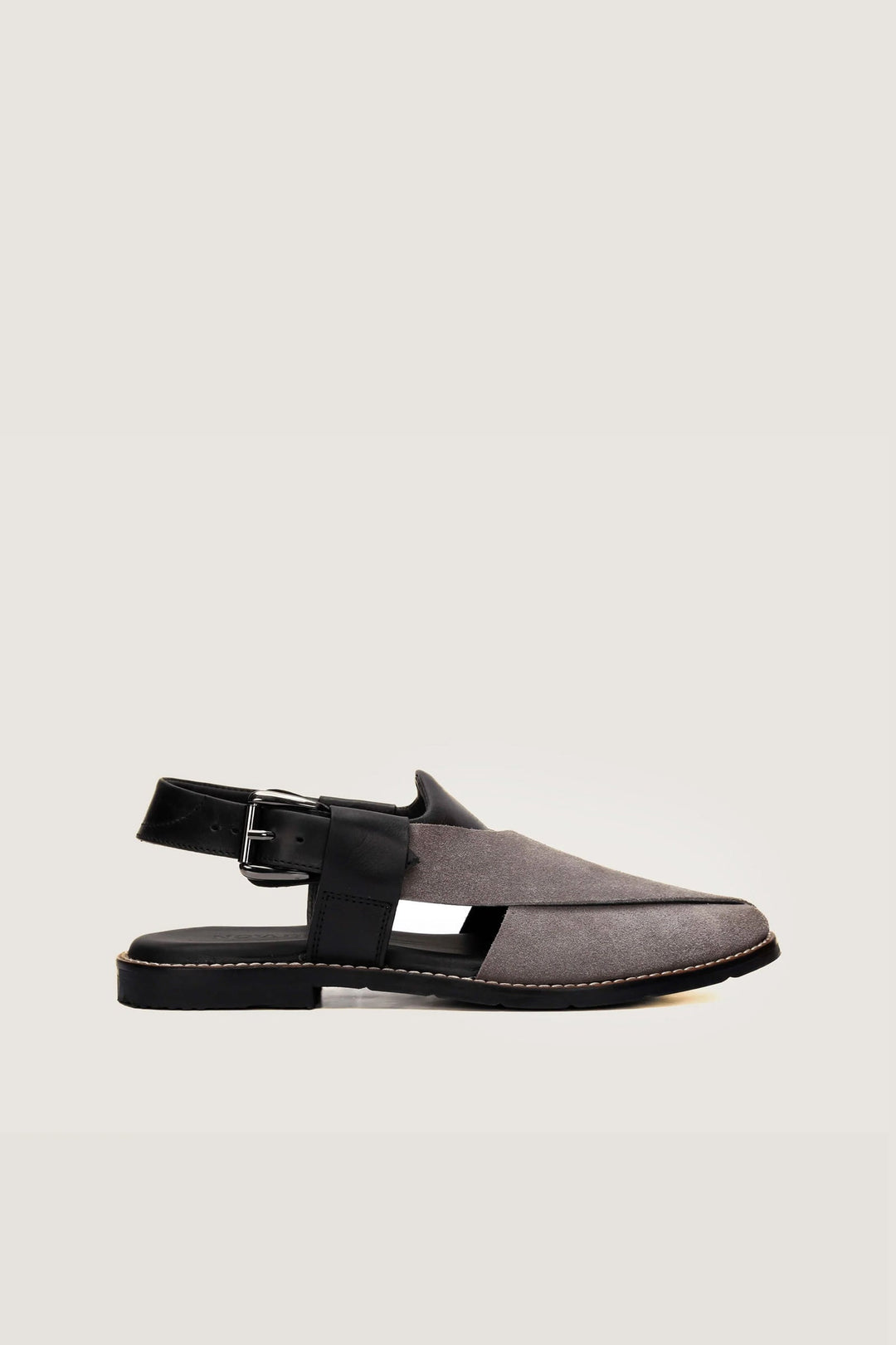 Navado - Gull Khan Contrast  Black & Grey Sandals For Men