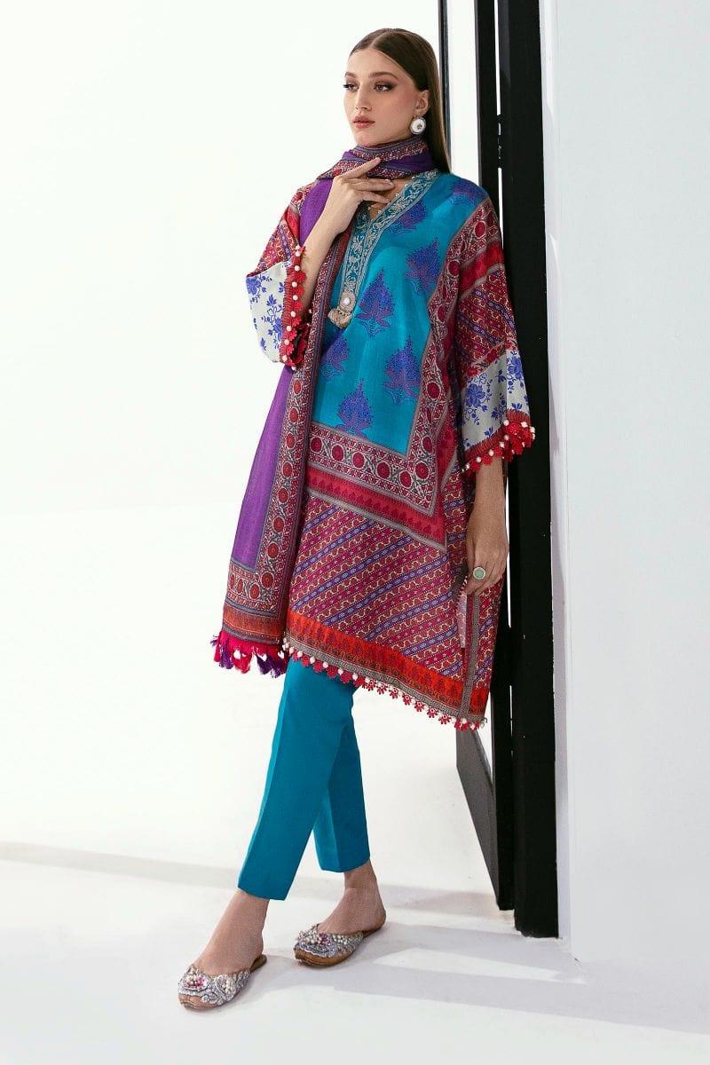 Sana Safinaz - H231-012B-CG - Lawn - 3 Piece - Unstitched - Studio by TCS