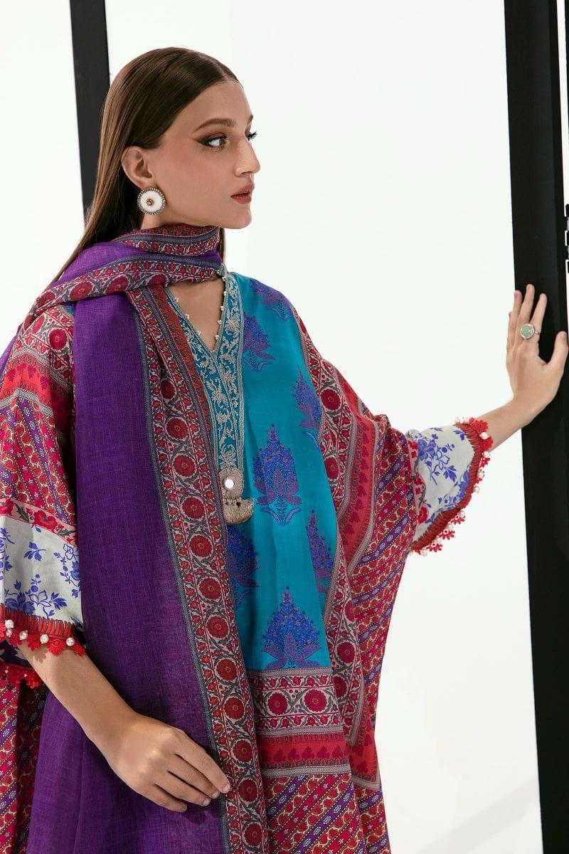 Sana Safinaz - H231-012B-CG - Lawn - 3 Piece - Unstitched - Studio by TCS