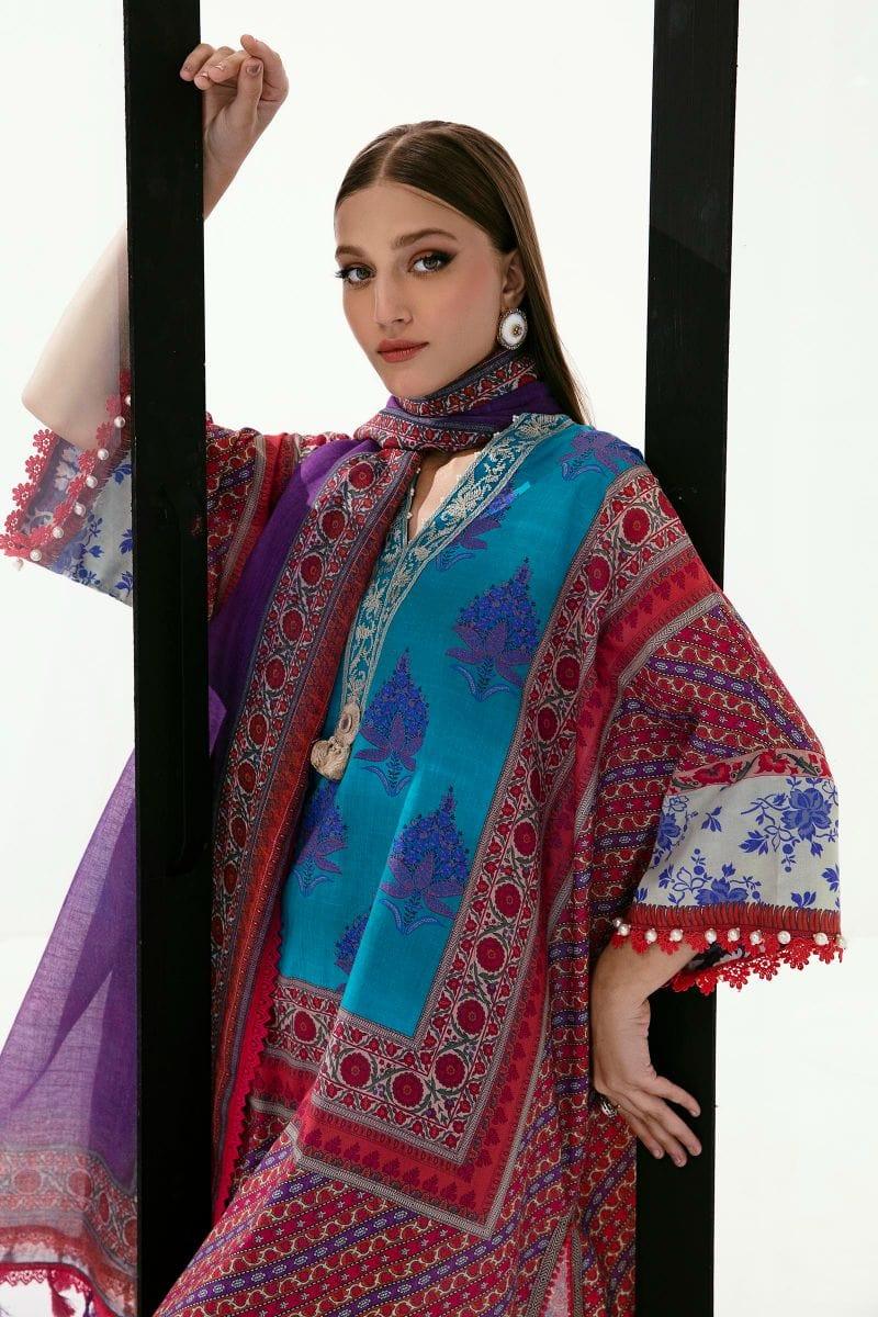 Sana Safinaz - H231-012B-CG - Lawn - 3 Piece - Unstitched - Studio by TCS