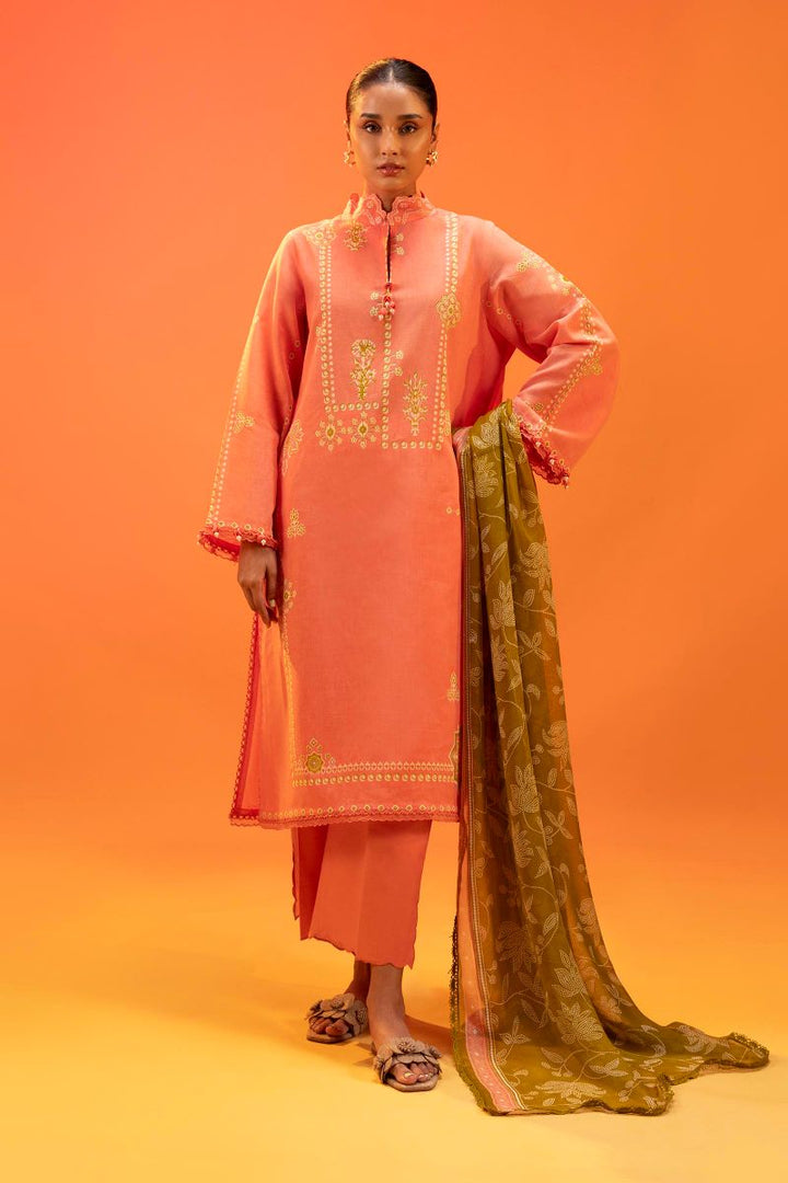 Sana Safinaz - H252-003A-3Ci - Lawn - 3 Piece - Unstitched