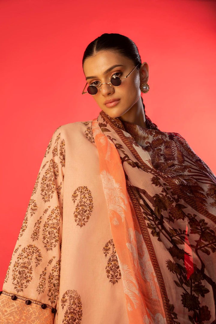 Sana Safinaz - H252-005B-3Ci - Lawn - 3 Piece - Unstitched