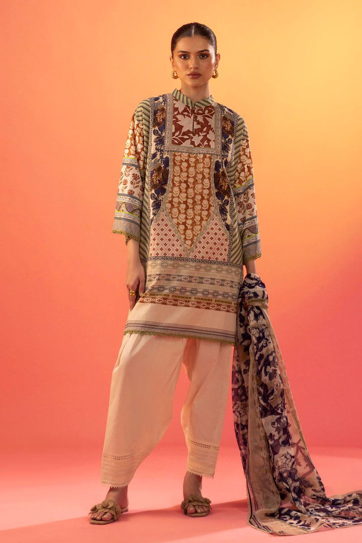 Sana Safinaz - H252-006A-2Ai - Lawn - 3 Piece - Unstitched