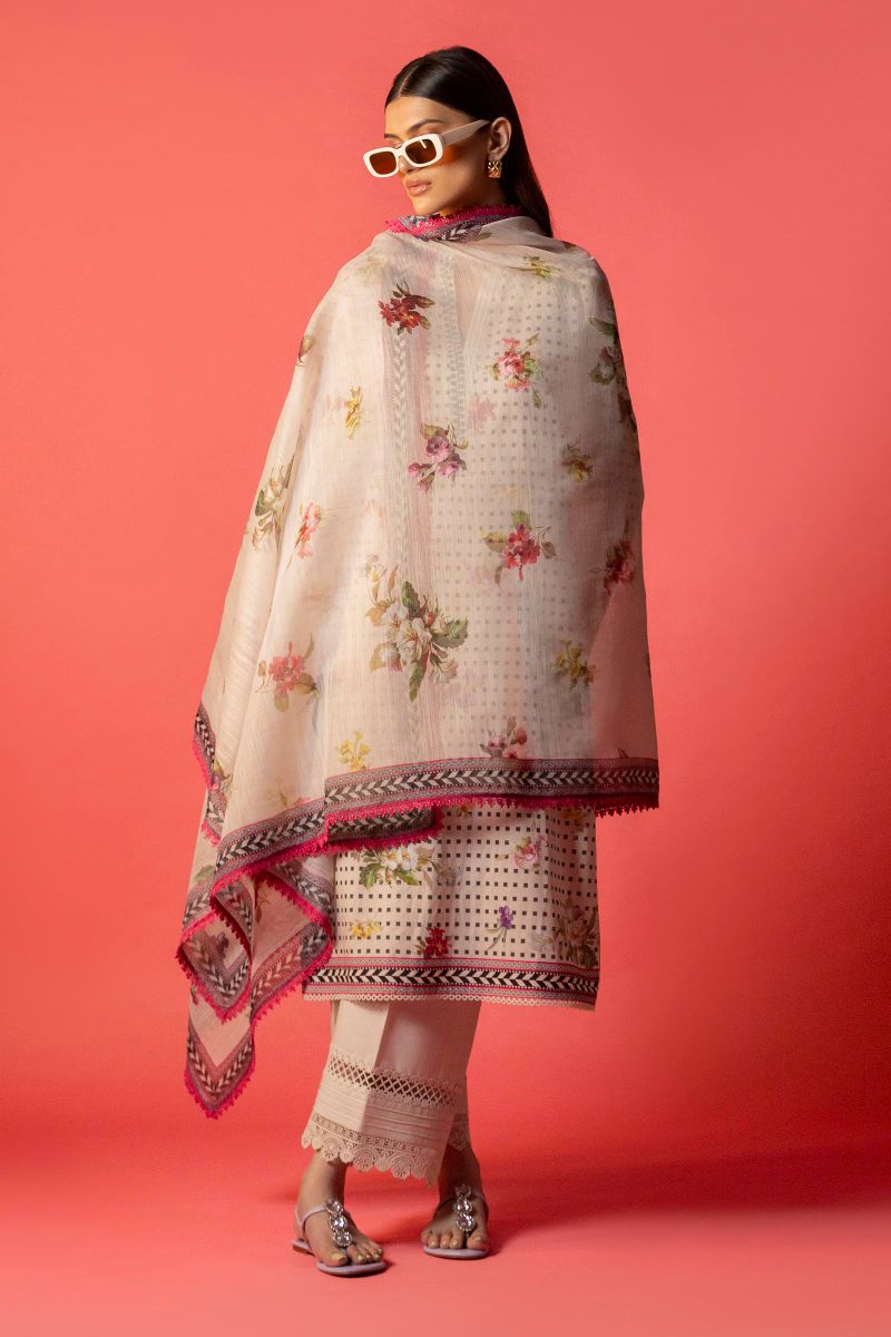 Sana Safinaz - H252-008A-3Dd - Lawn - 2 Piece - Unstitched