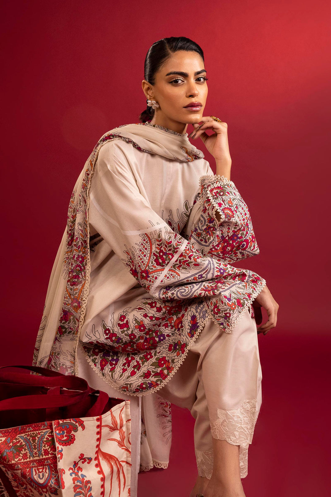 Sana Safinaz - Mahay Lawn Suit For Women - 3 Piece