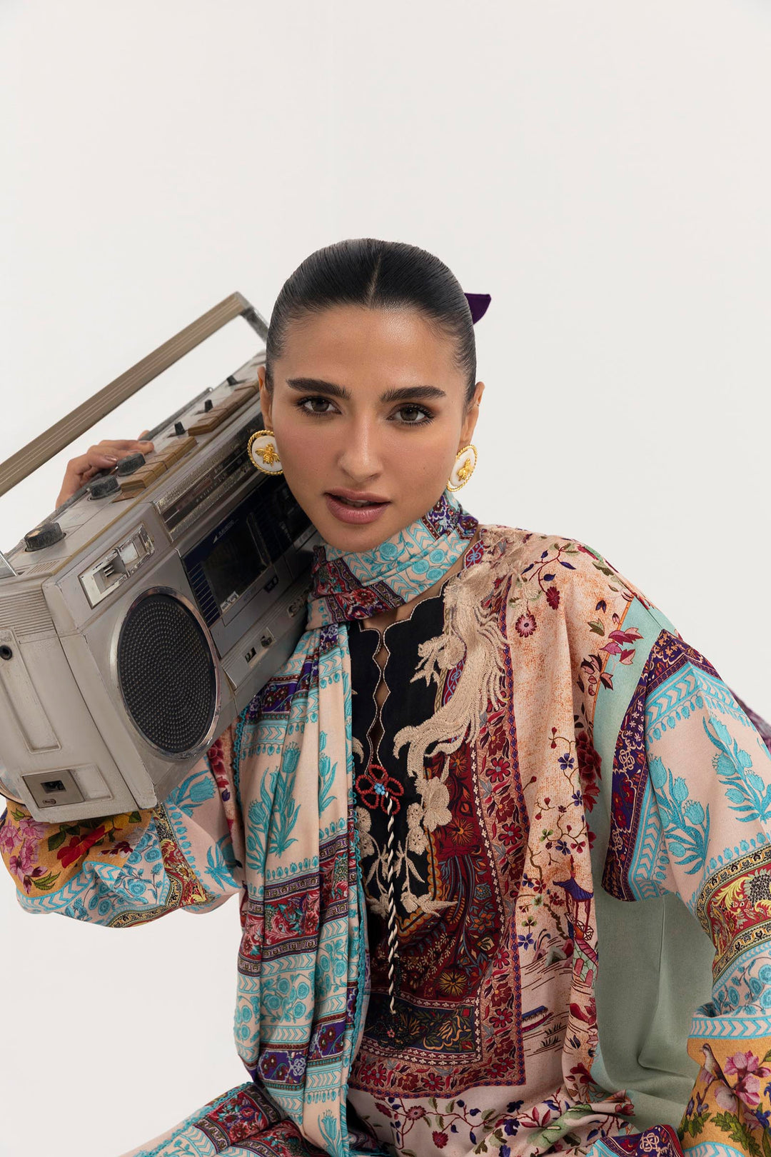 Sana Safinaz - Mahay Winter - 3 Piece - Unstitched - H255-001A-3CY