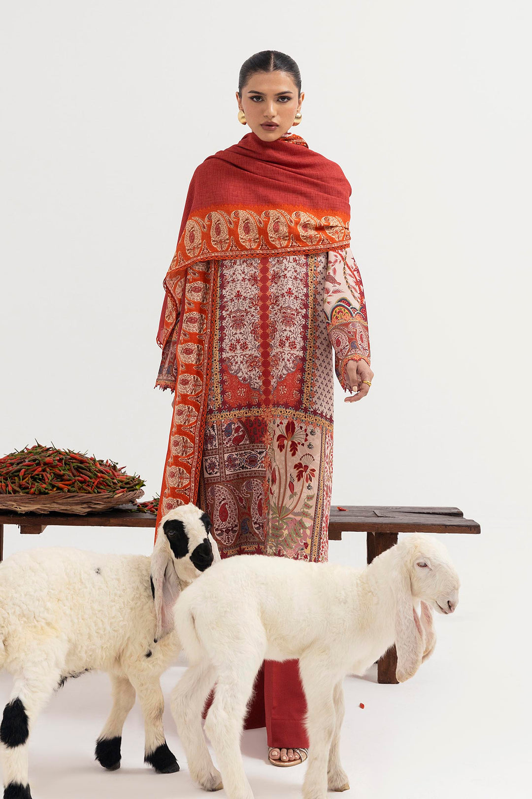 Sana Safinaz - Mahay Winter - 3 Piece - Unstitched - H255-003A-3CY