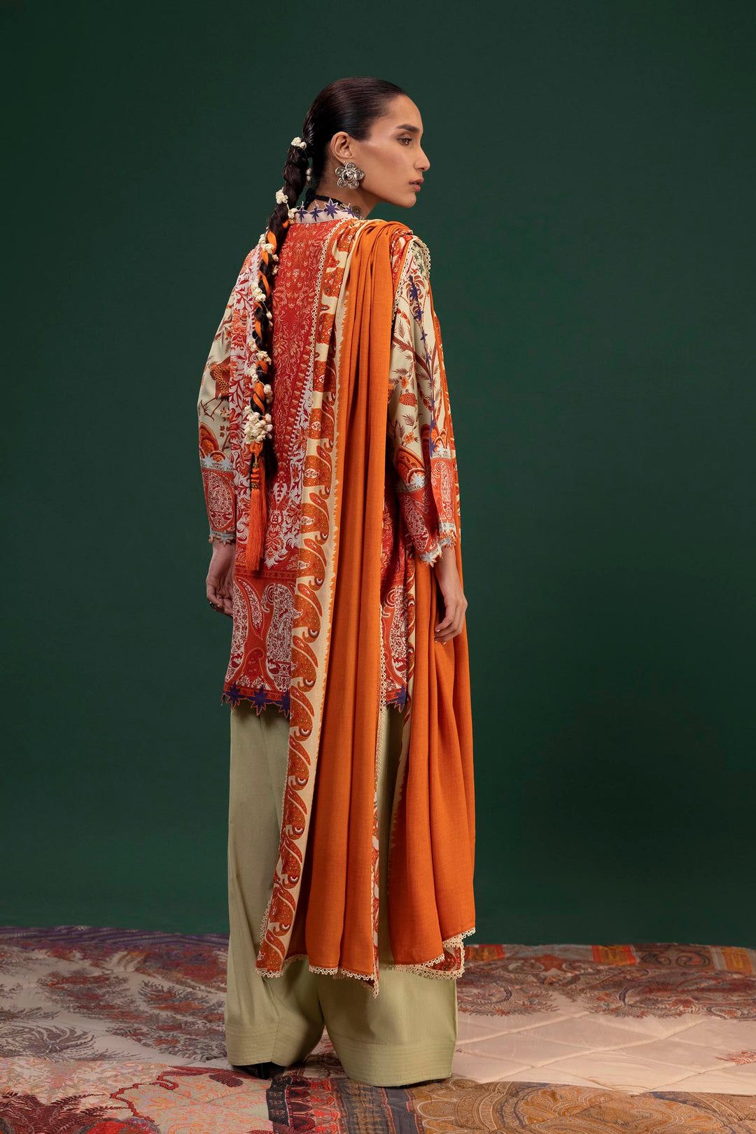 Sana Safinaz - Mahay Winter - 3 Piece - Unstitched - H255-003B-3CY