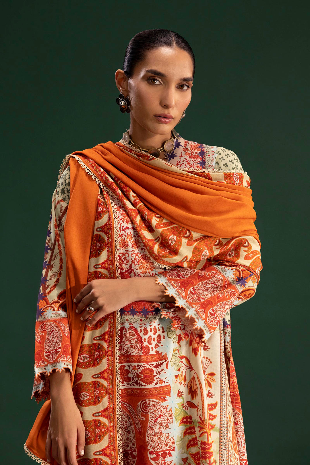 Sana Safinaz - Mahay Winter - 3 Piece - Unstitched - H255-003B-3CY