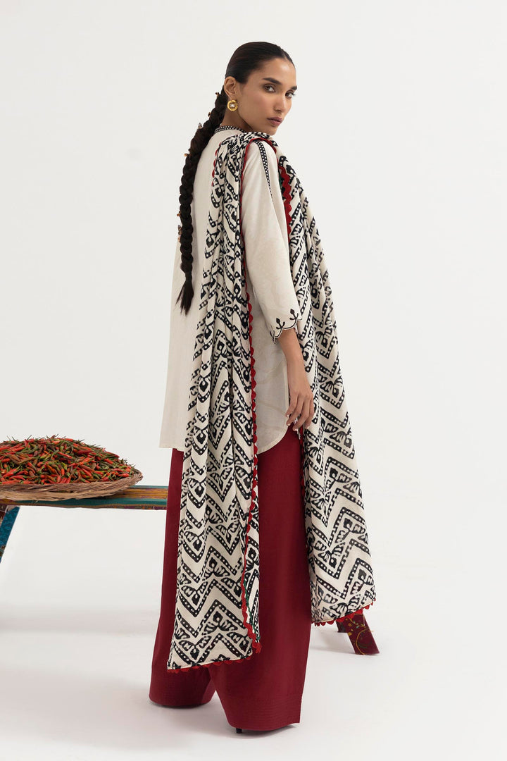 Sana Safinaz - Mahay Winter - 3 Piece - Unstitched - H255-004A-3CY