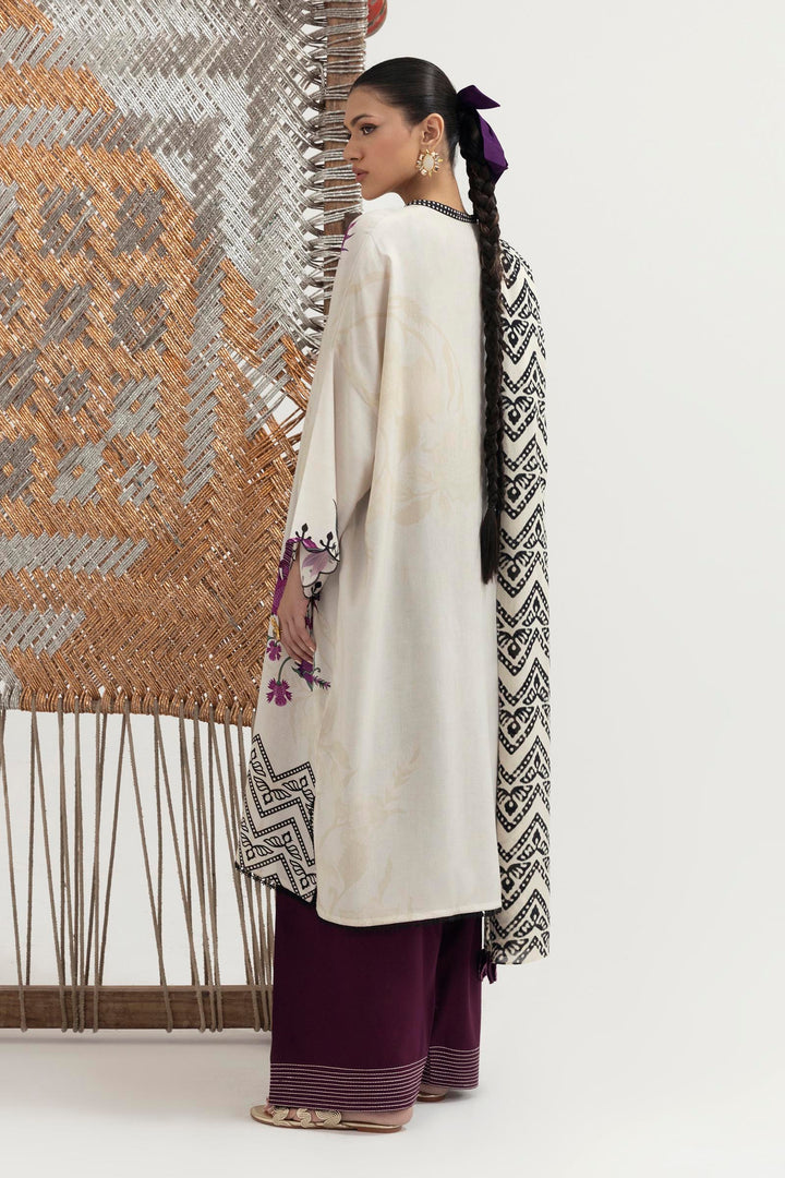 Sana Safinaz - Mahay Winter - 3 Piece - Unstitched - H255-004B-3CY