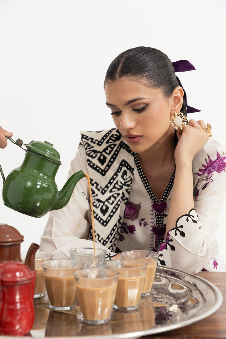 Sana Safinaz - Mahay Winter - 3 Piece - Unstitched - H255-004B-3CY