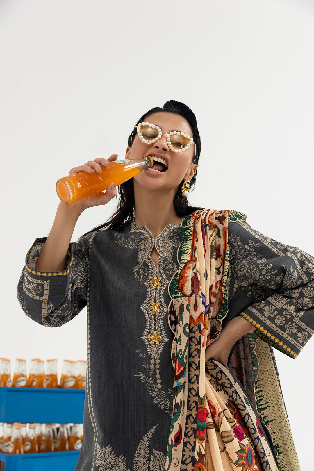 Sana Safinaz - Mahay Winter - 3 Piece - Unstitched - H255-005A-3CQ