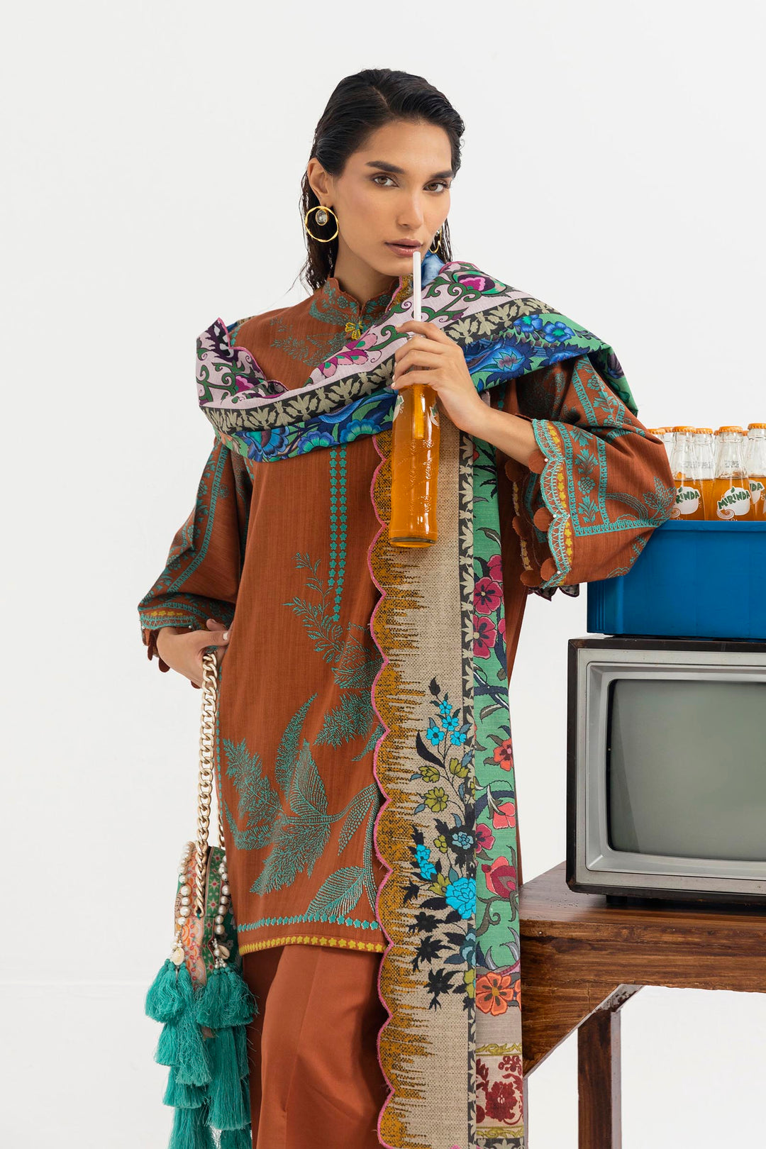 Sana Safinaz - Mahay Winter - 3 Piece - Unstitched - H255-005B-3CQ