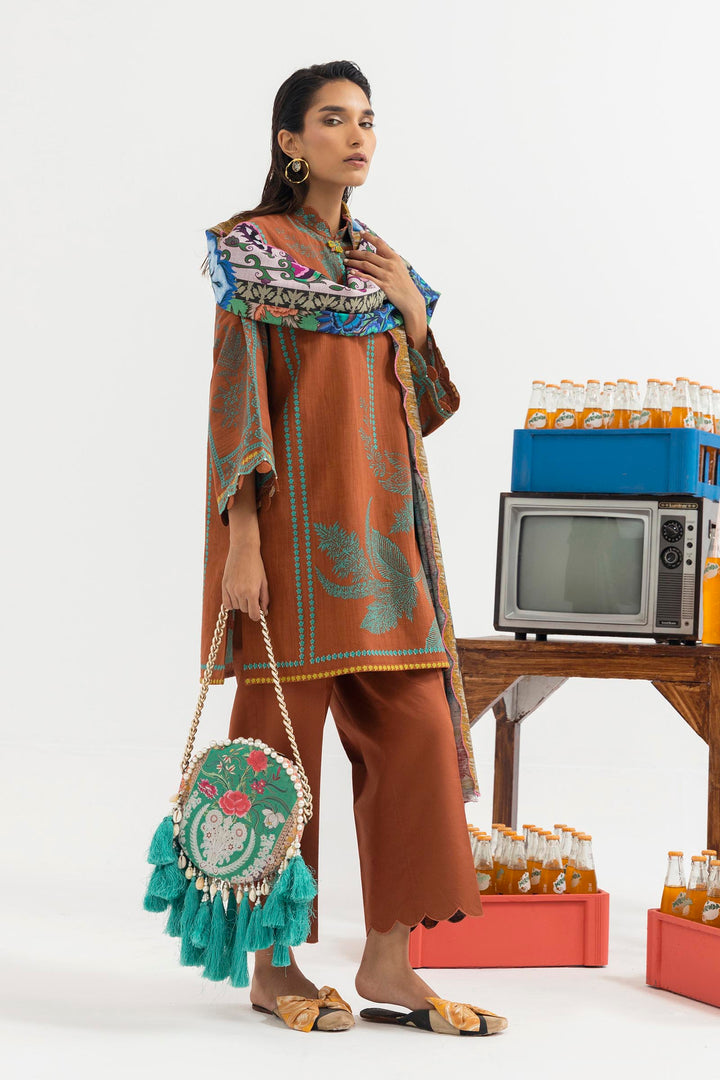 Sana Safinaz - Mahay Winter - 3 Piece - Unstitched - H255-005B-3CQ