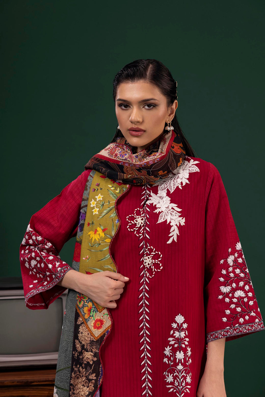 Sana Safinaz - Mahay Winter - 3 Piece - Unstitched - H255-006A-3CQ