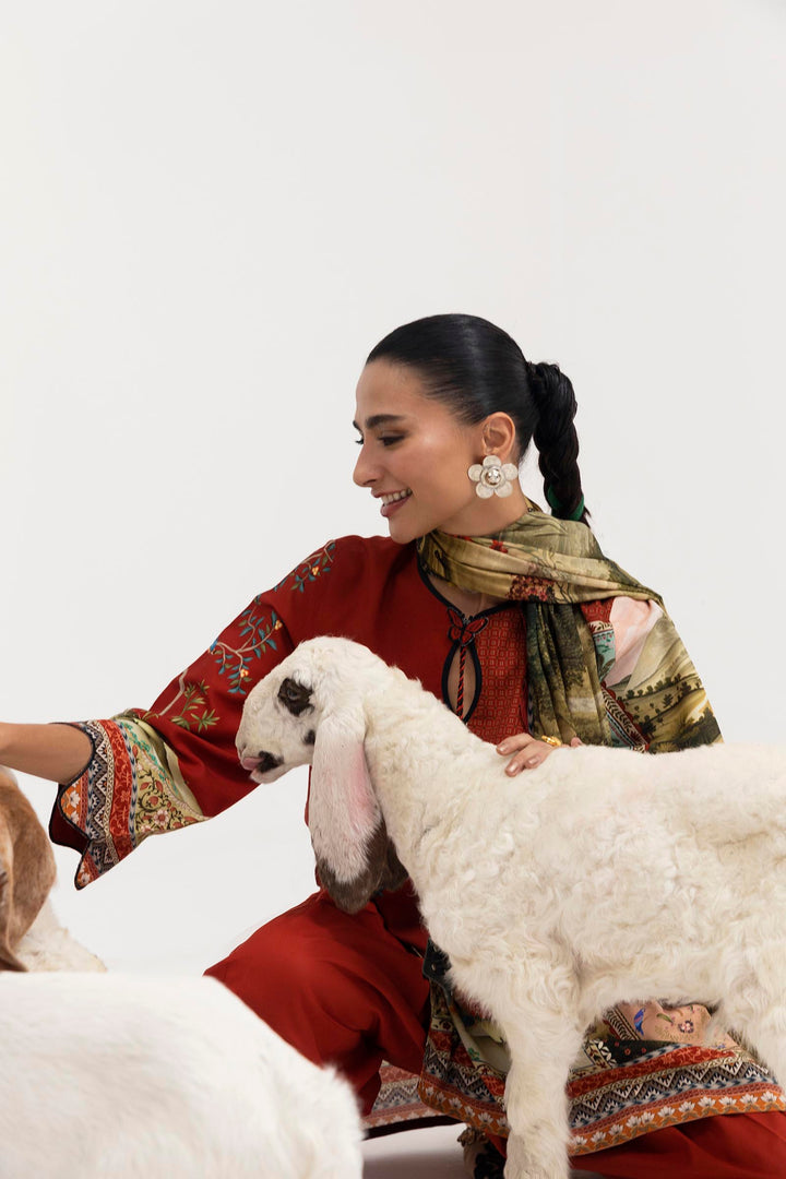 Sana Safinaz - Mahay Winter - 2 Piece - Unstitched - H255-009A-2DA