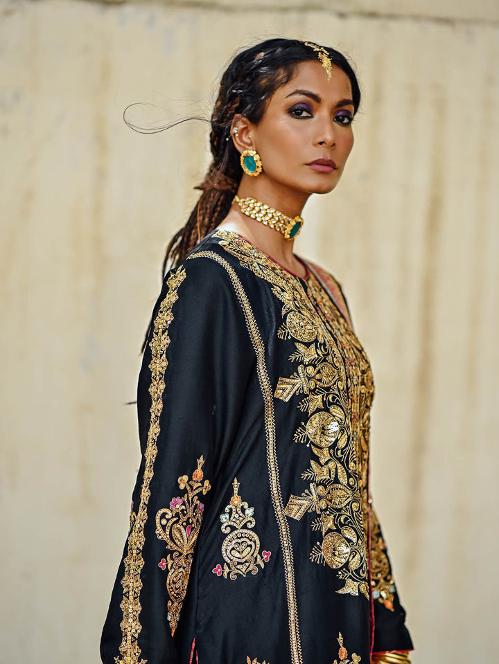 Sanam Chaudhri HAWA Gharara Blue 2 Piece