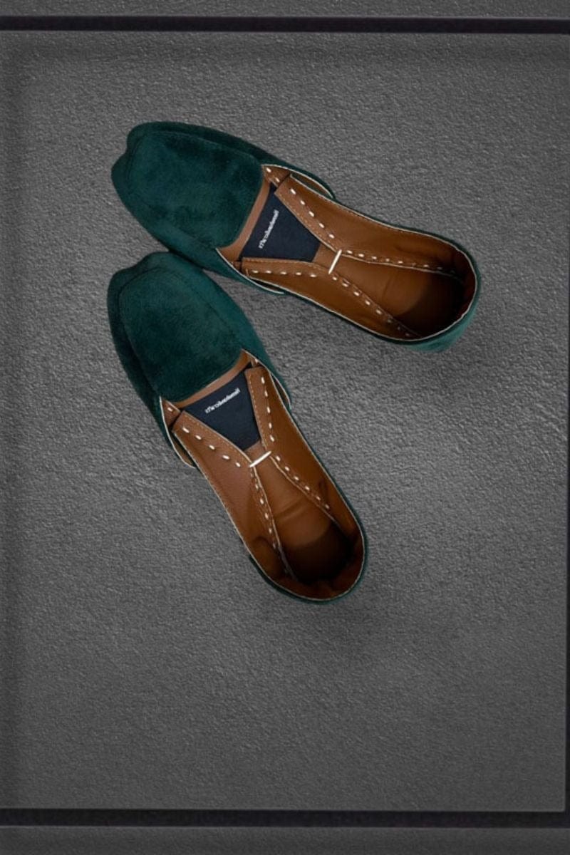 Hemo Handicraft - Mint Green Loafer - Velvet