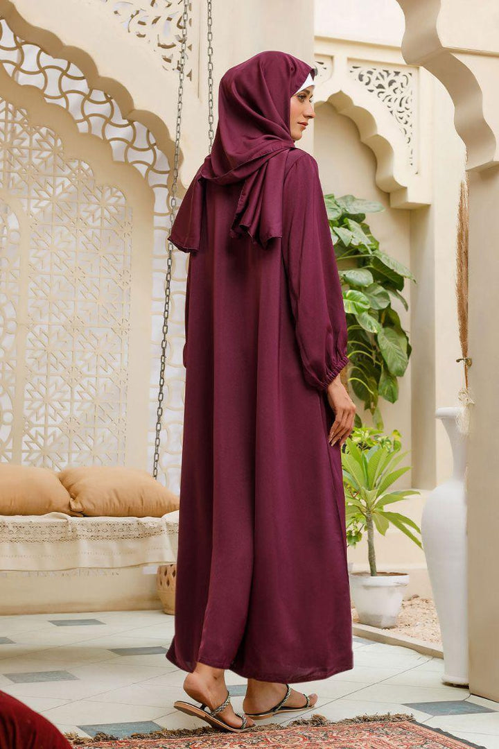 Hijabi - Royal Plum Abaya