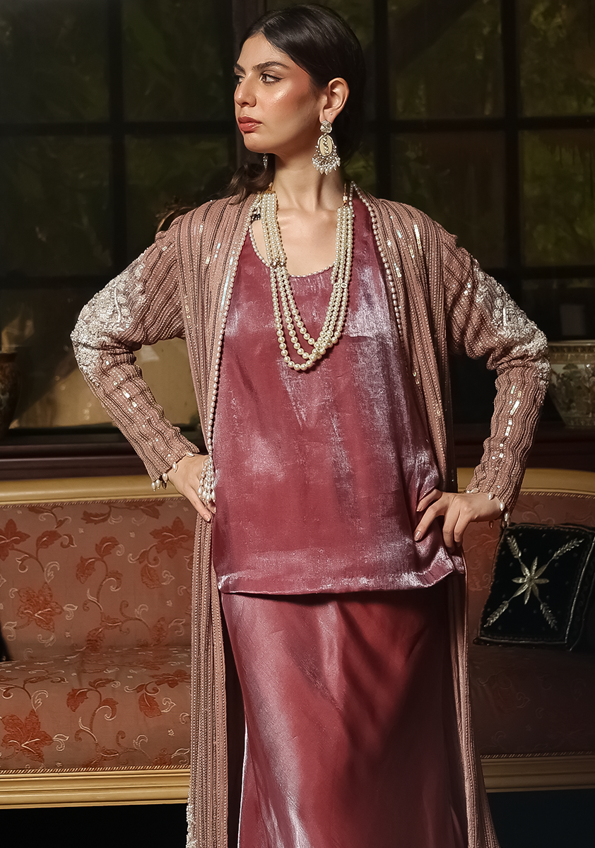 Huma Adnan - Crimson - Crimson Red - 2 Piece