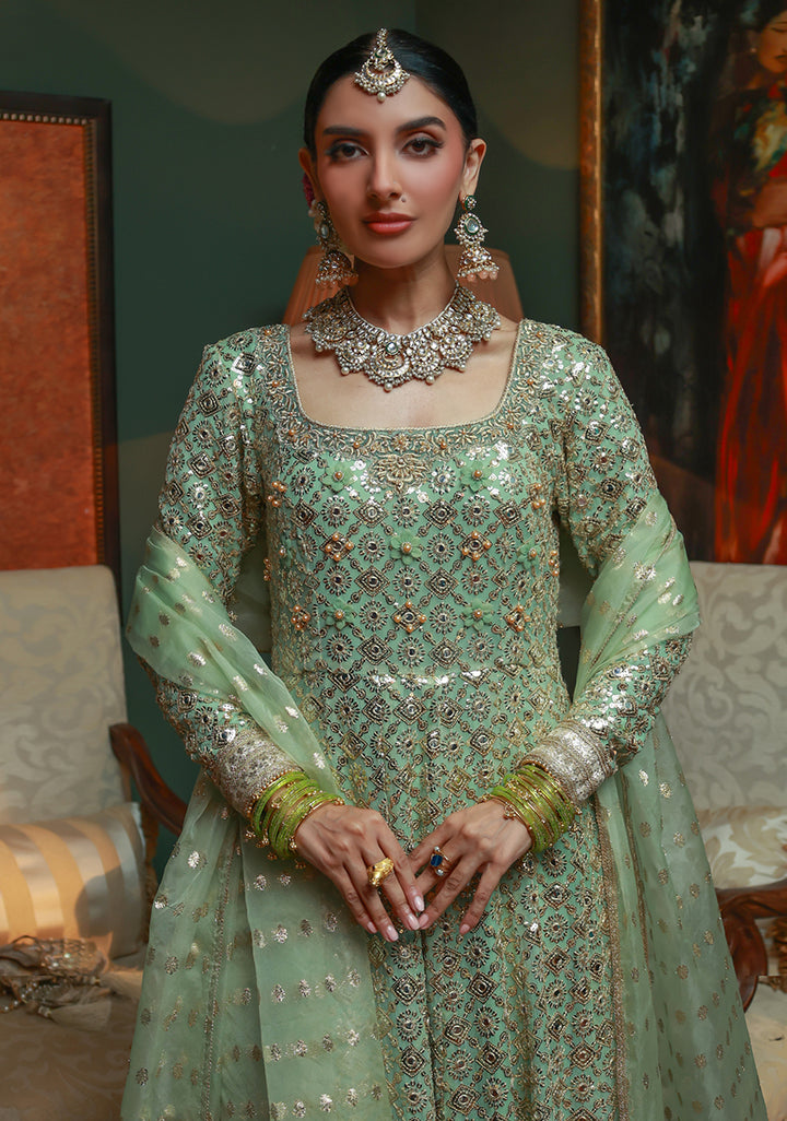 Huma Adnan neorah Pishwas Mint Green 1 Piece