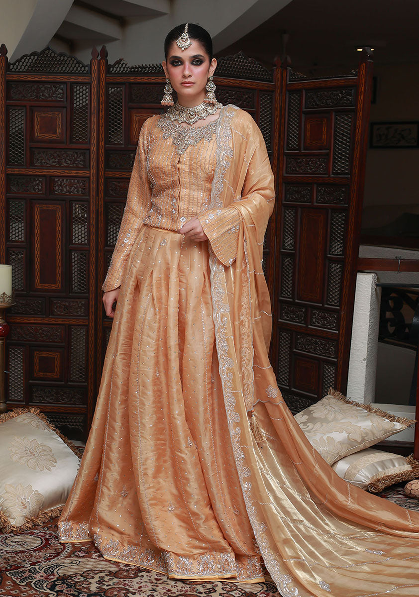 Huma Adnan noreesa Jacket Gold 3 Piece