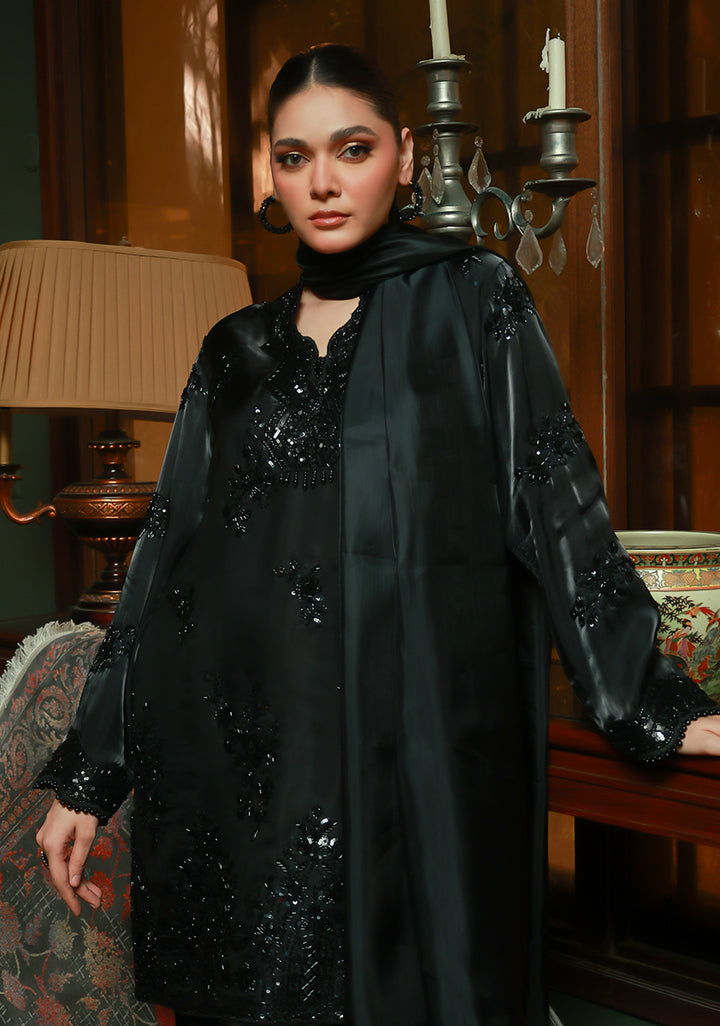 Huma Adnan zehaina Suit Black 3 Piece