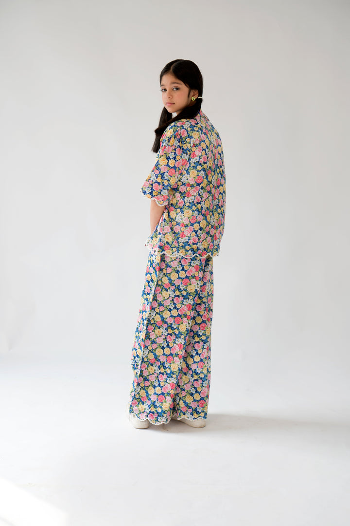 Hummingbirds - Floral Rush Co-ord Set - Cotton Lawn - 2 Piece