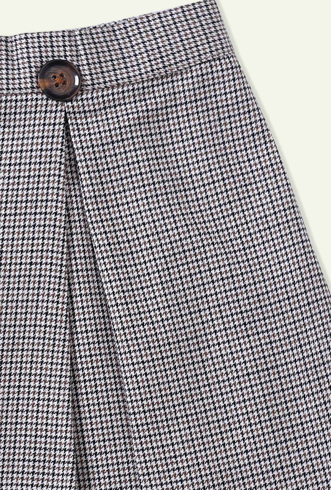 Hummingbirdspk - Checkered Woollen Skirt - 1 Piece