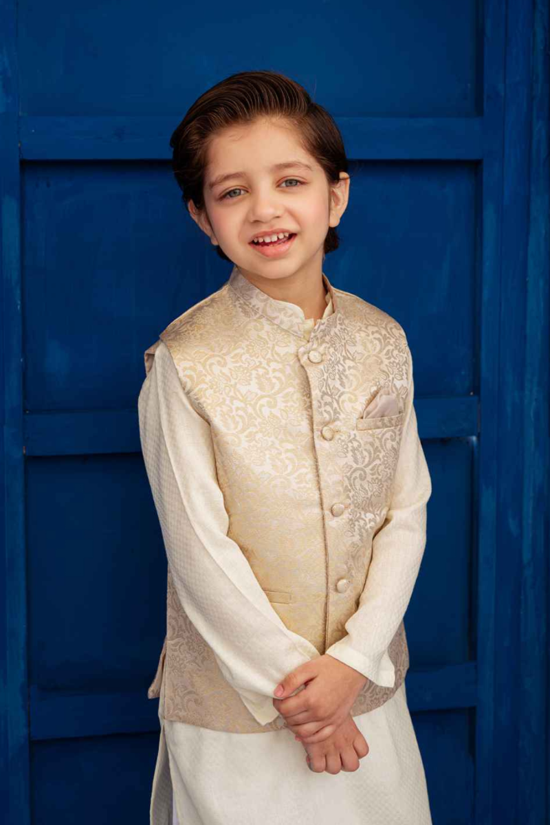 Hummingbirdspk - Gold Brocade Waistcoat - 1 piece