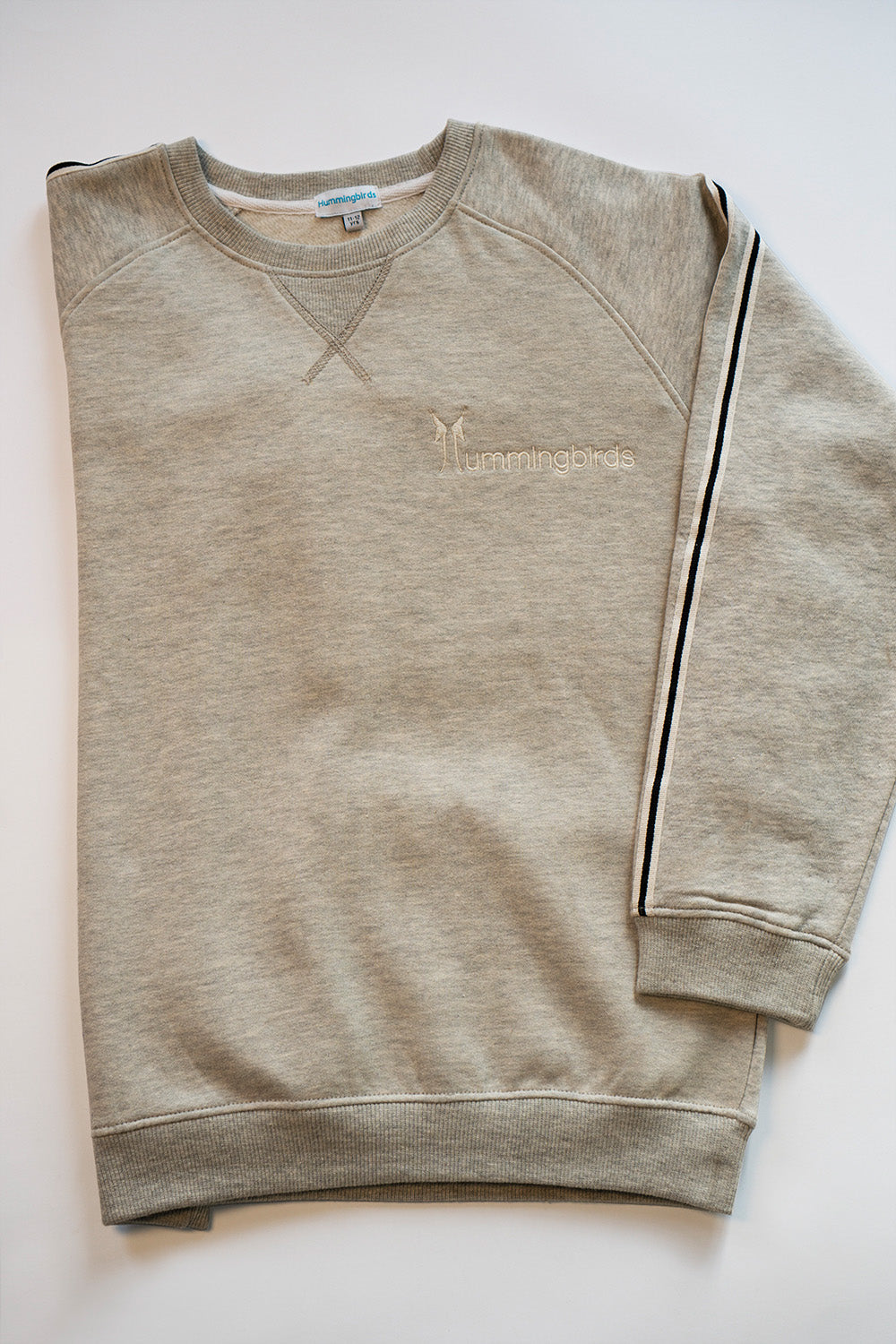 Hummingbirdspk - Heather Grey Sweat Shirt &amp; Pants - Cotton - 2 Piece
