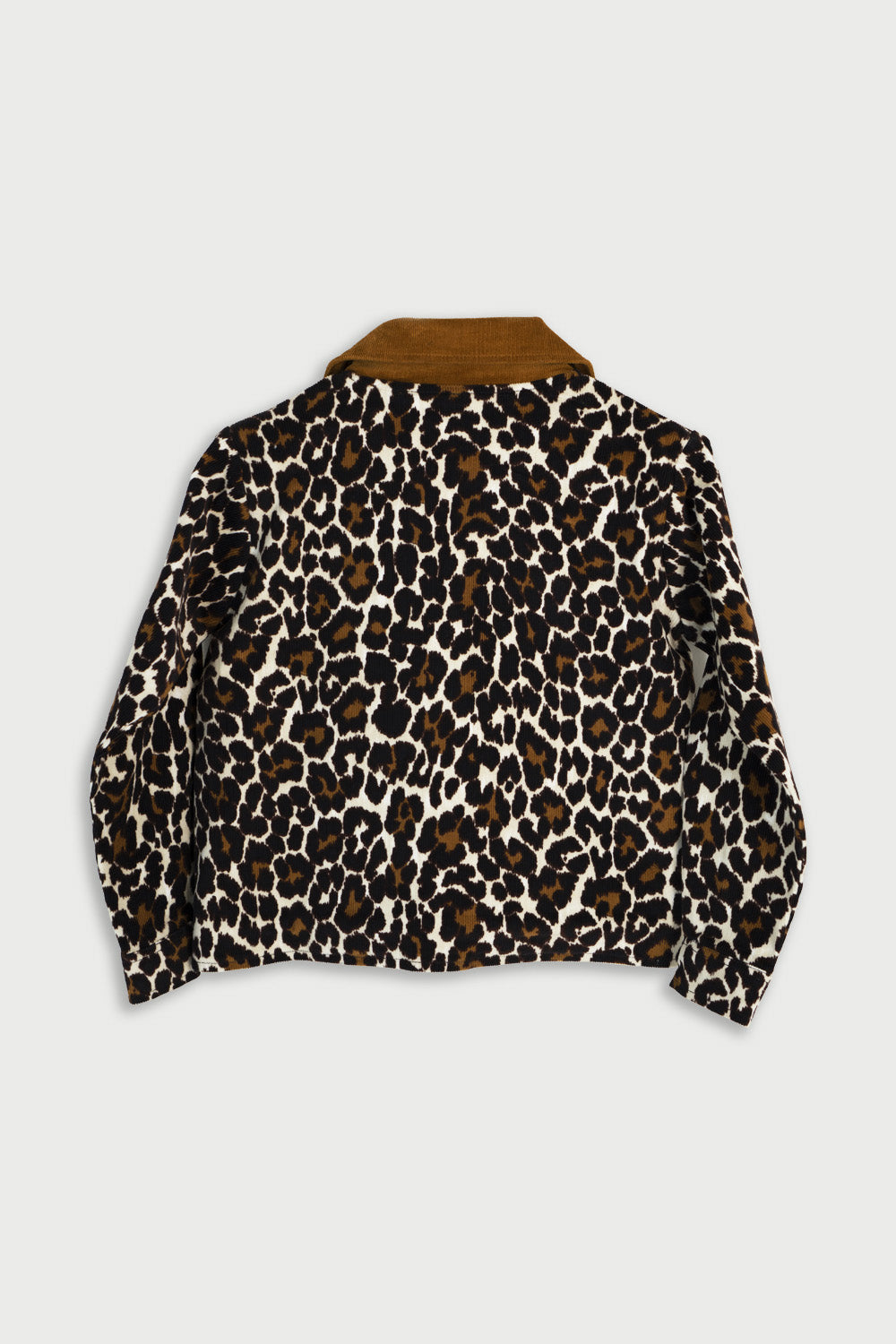 Hummingbirdspk - Leopard Print Jacket  with Fleece Lining - cotton - 1 Piece