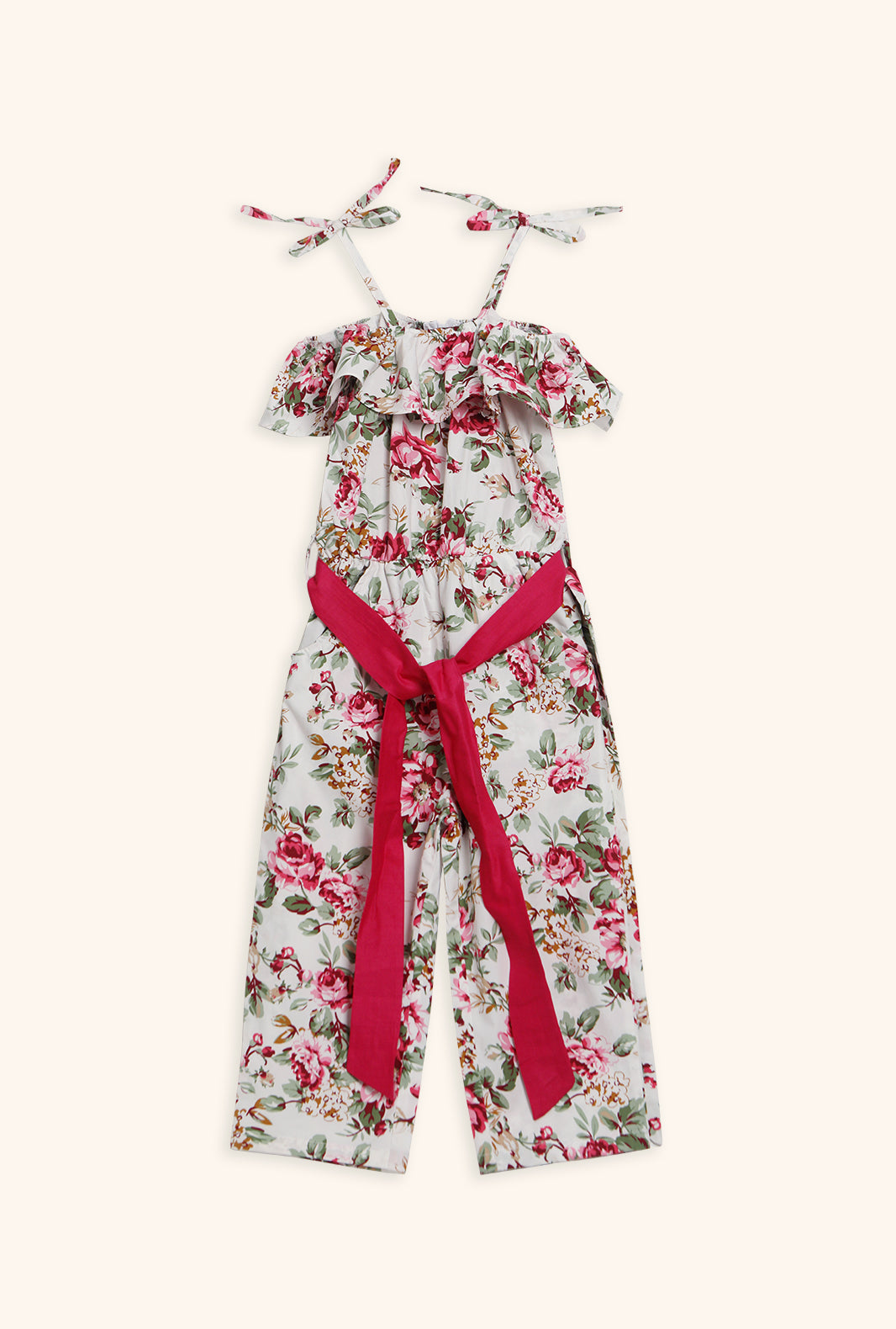 Hummingbirdspk - Magenta Rose Jumpsuit 1 Piece