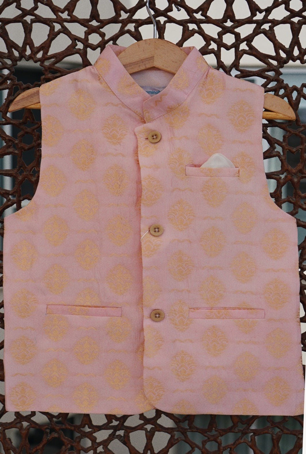 Hummingbirdspk - Rose Quartz Jacquard Waistcoat - 1 piece