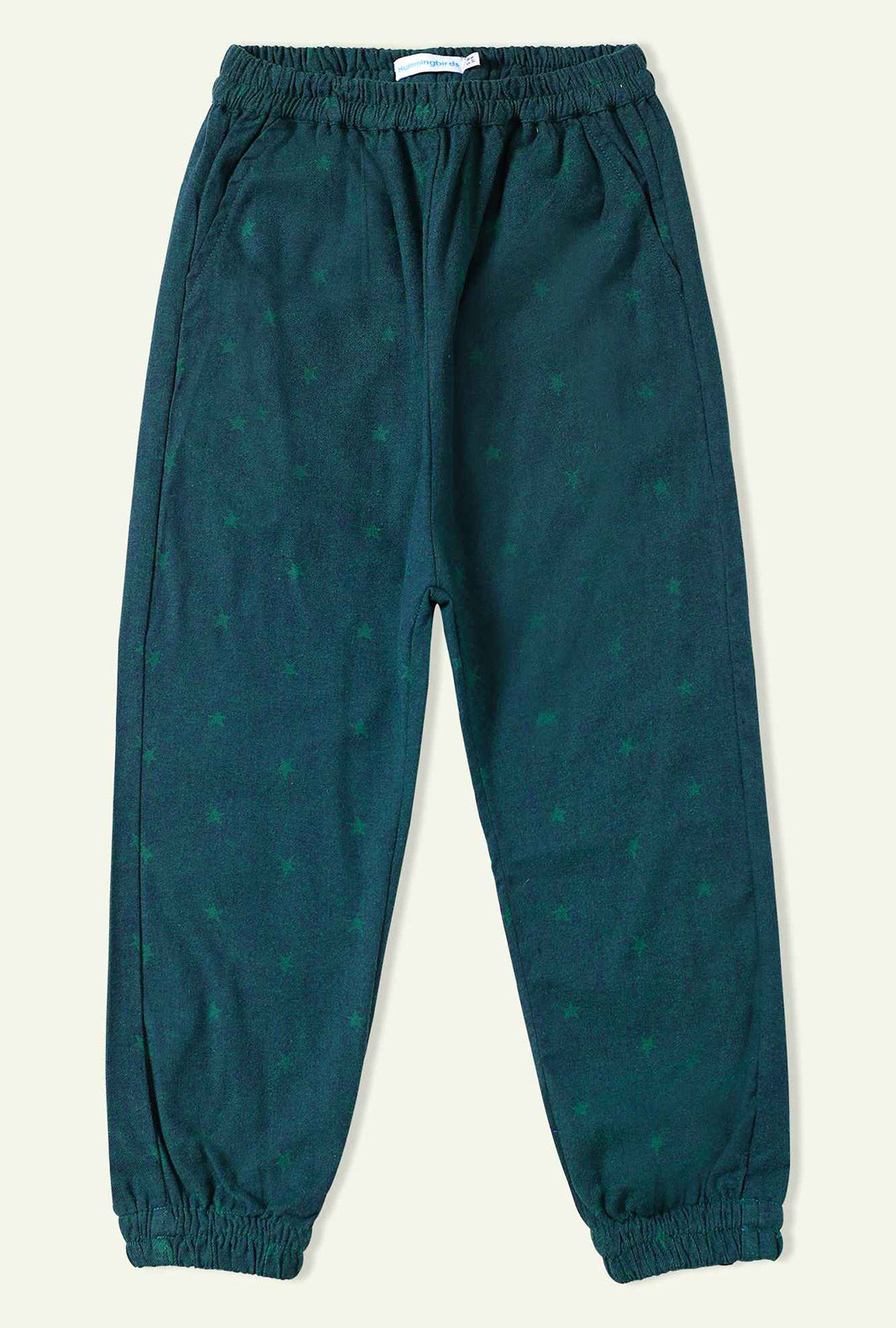 Hummingbirdspk - Star Print Green Quilted Set - 2 Piece