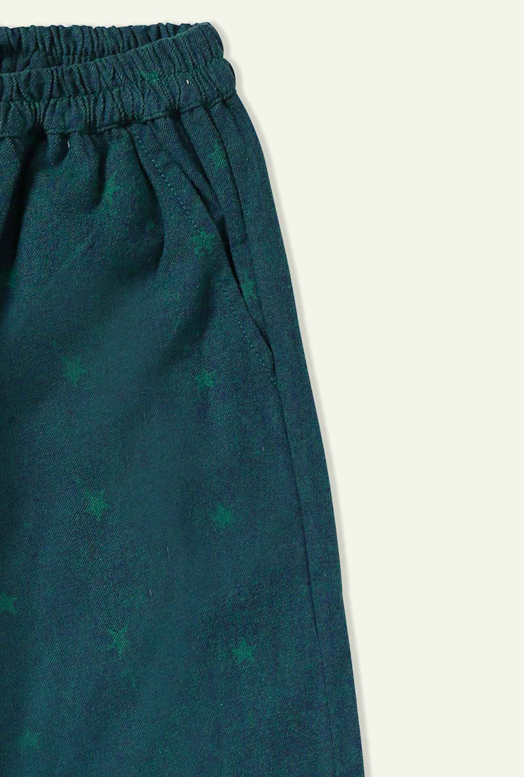 Hummingbirdspk - Star Print Green Quilted Set - 2 Piece