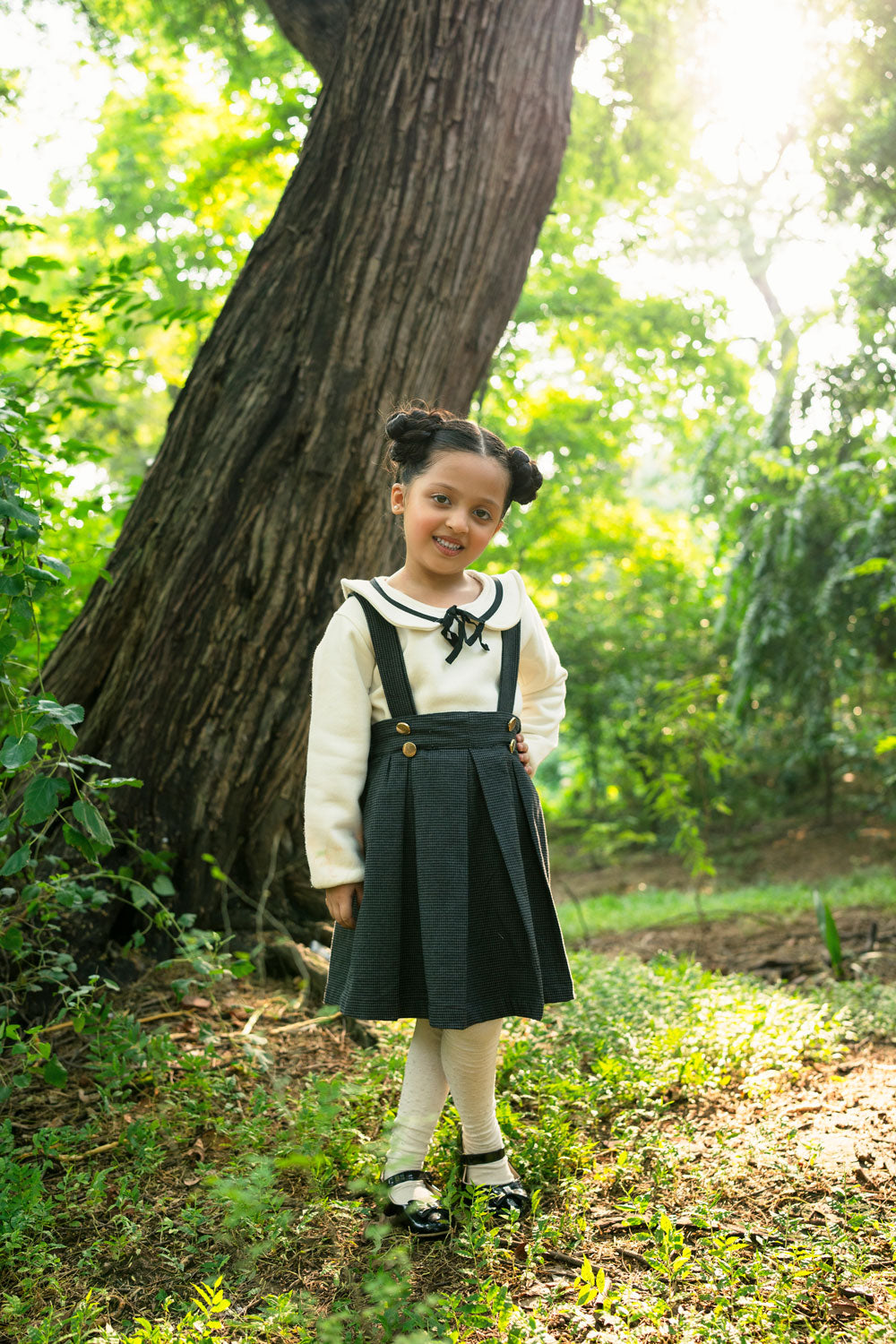Hummingbirdspk - Tweed Pinafore skirt - woolen - 1 Piece