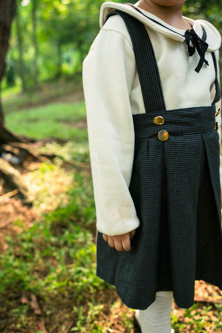 Hummingbirdspk - Tweed Pinafore skirt - woolen - 1 Piece
