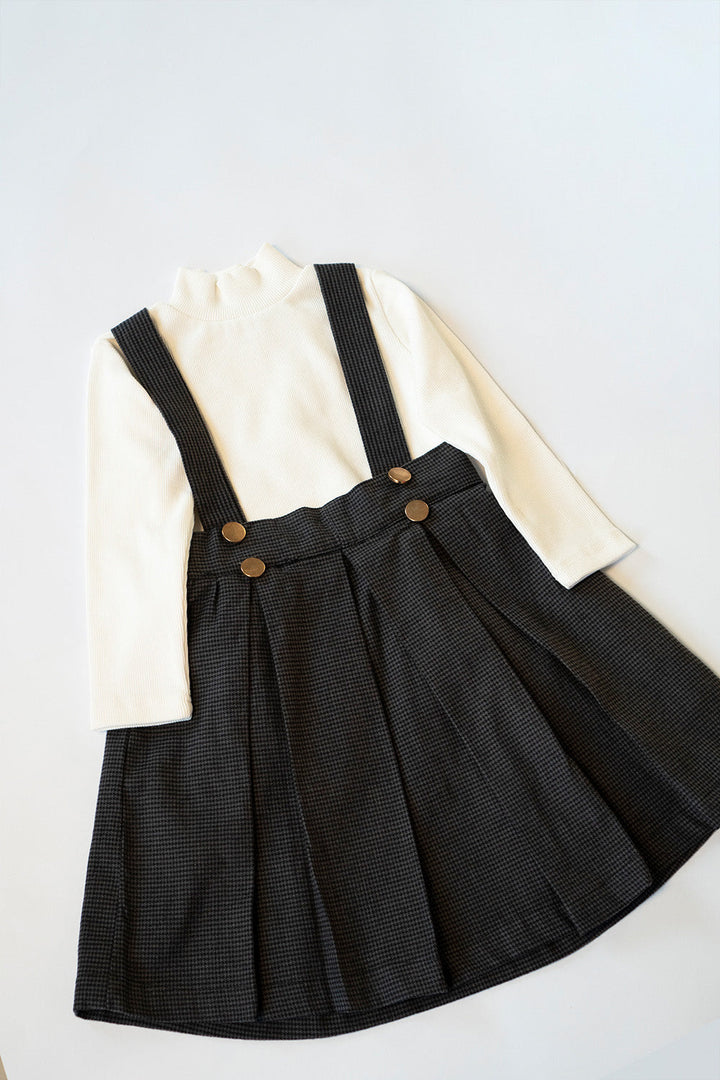 Hummingbirdspk - Tweed Pinafore skirt - woolen - 1 Piece